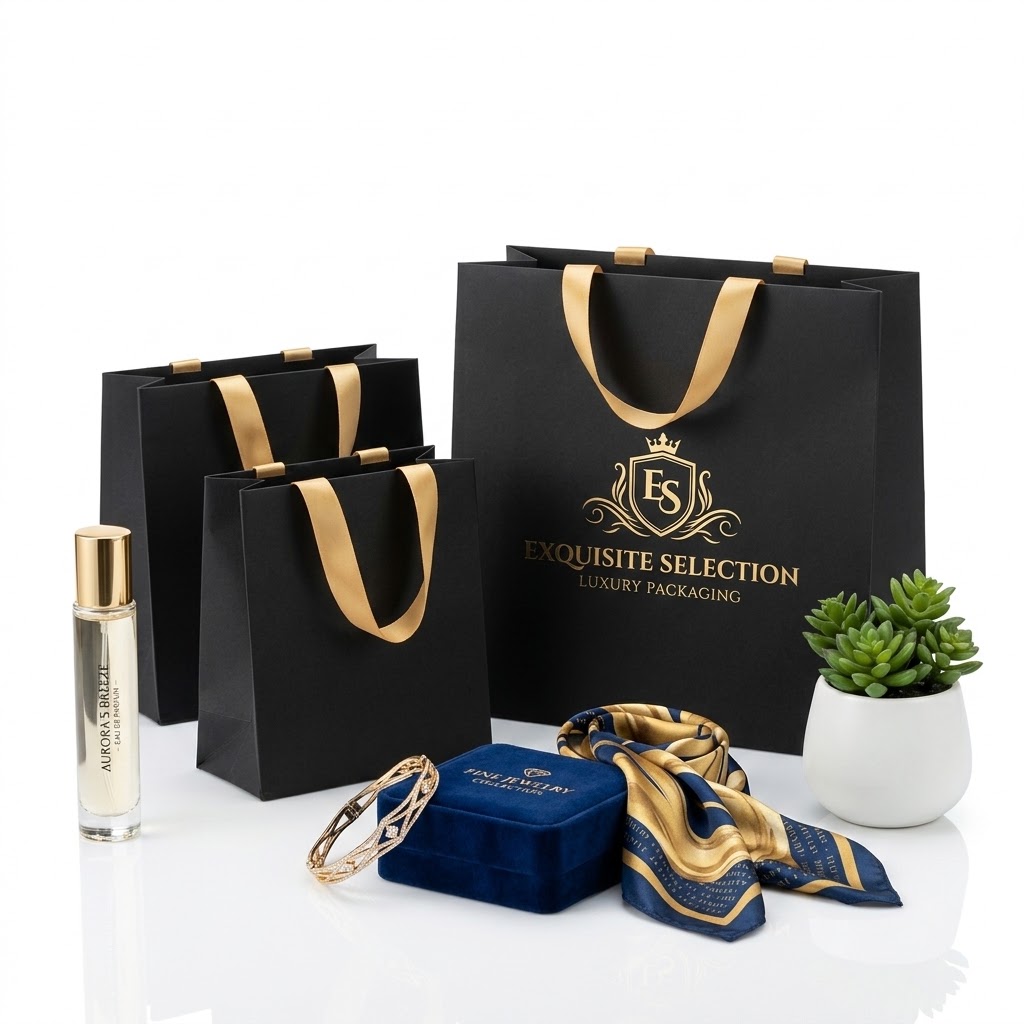 Luxury Matte Black Perfume Bag